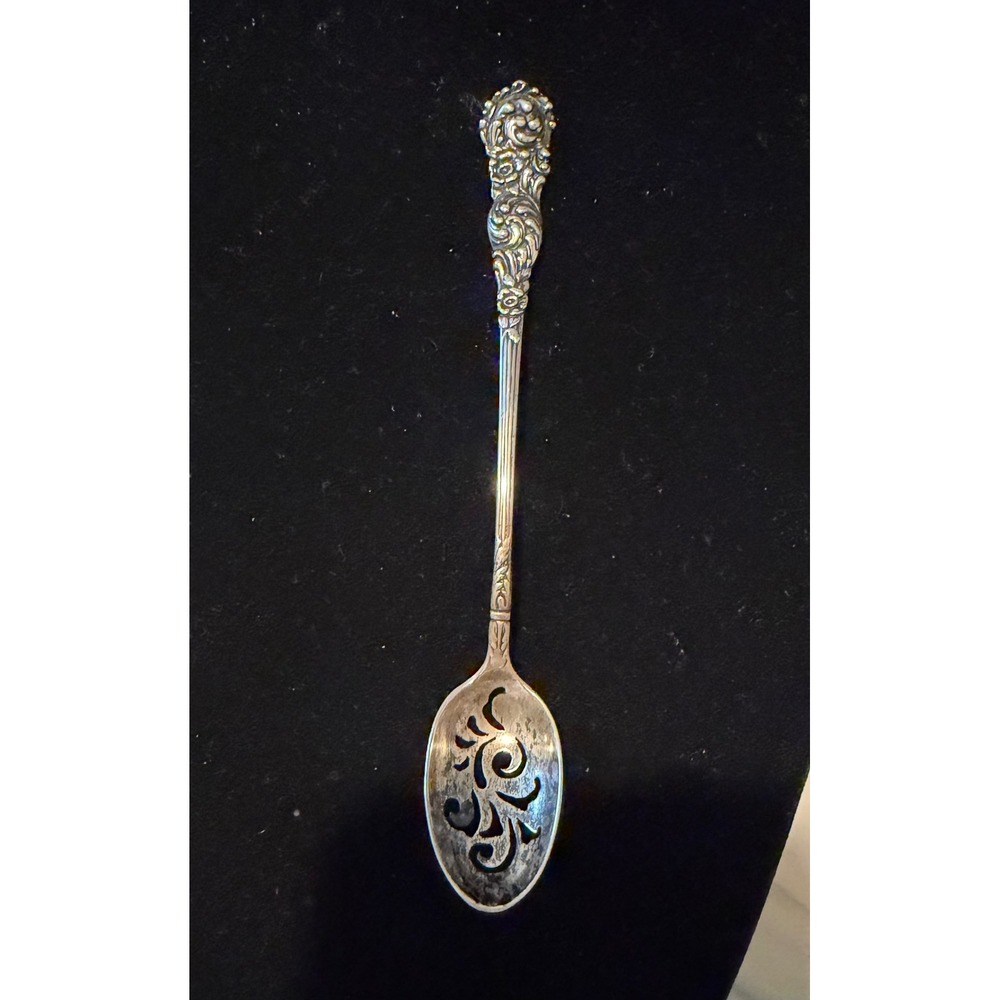 Reed & Barton Sterling Silver Olive Spoon Trajan Pattern